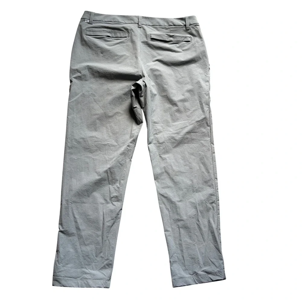 Lululemon Commission Pant Mens 36 Gray Slim Fit Warpstreme LM5AX5S